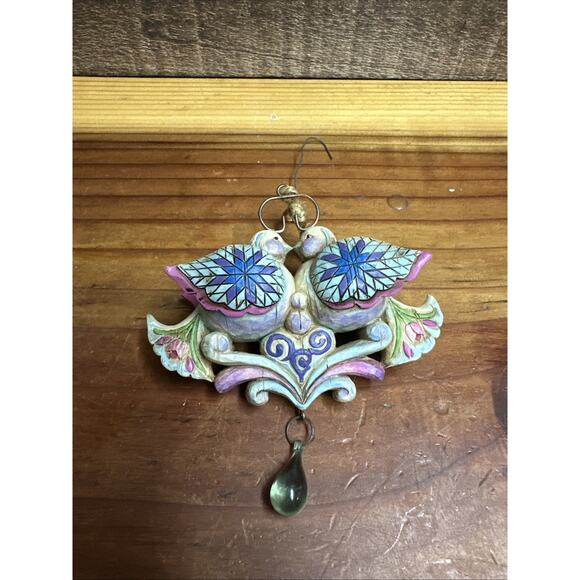 Jim Shore Twelve Days of Christmas ornament Two Turtle Doves - Picture 1 of 4